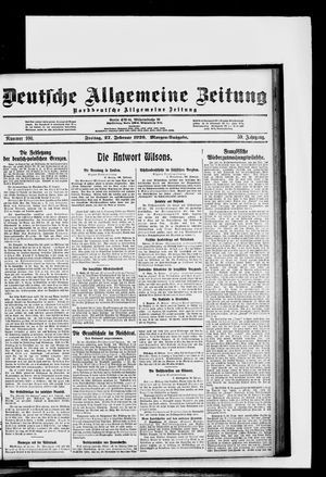 Deutsche allgemeine Zeitung on Feb 27, 1920