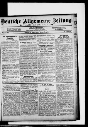 Deutsche allgemeine Zeitung on Mar 1, 1920