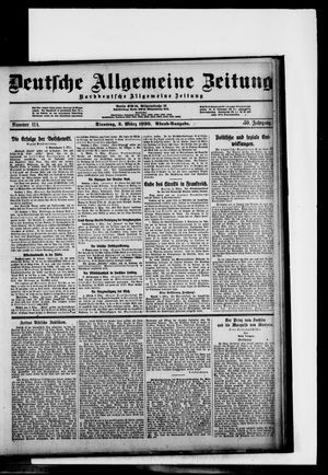 Deutsche allgemeine Zeitung on Mar 2, 1920