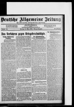 Deutsche allgemeine Zeitung on Mar 12, 1920