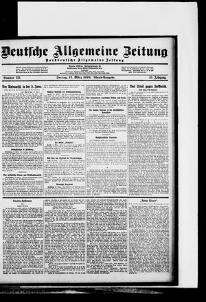 Deutsche allgemeine Zeitung on Mar 12, 1920