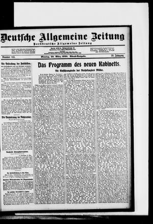 Deutsche allgemeine Zeitung vom 29.03.1920