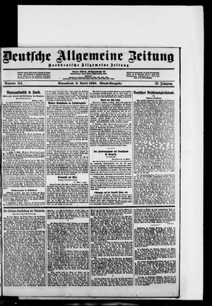 Deutsche allgemeine Zeitung on Apr 3, 1920