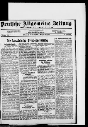 Deutsche allgemeine Zeitung vom 07.04.1920