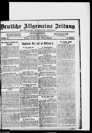 Deutsche allgemeine Zeitung vom 12.04.1920