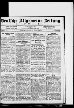 Deutsche allgemeine Zeitung on Apr 14, 1920