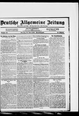 Deutsche allgemeine Zeitung vom 20.04.1920