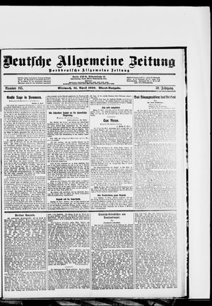 Deutsche allgemeine Zeitung vom 21.04.1920