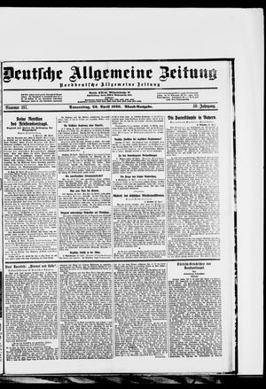 Deutsche allgemeine Zeitung vom 22.04.1920