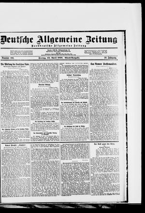 Deutsche allgemeine Zeitung on Apr 23, 1920