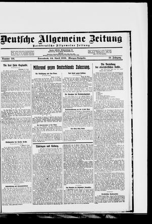 Deutsche allgemeine Zeitung on Apr 24, 1920