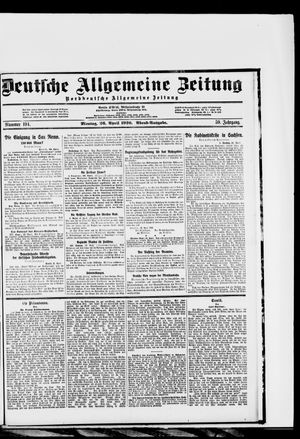 Deutsche allgemeine Zeitung on Apr 26, 1920