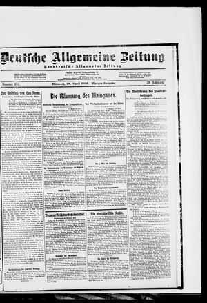 Deutsche allgemeine Zeitung on Apr 28, 1920