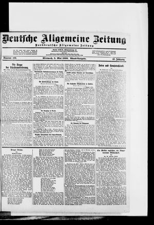 Deutsche allgemeine Zeitung vom 05.05.1920