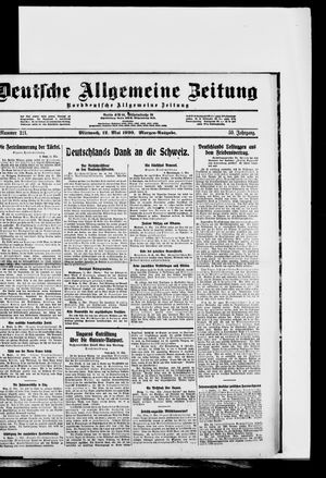 Deutsche allgemeine Zeitung on May 12, 1920