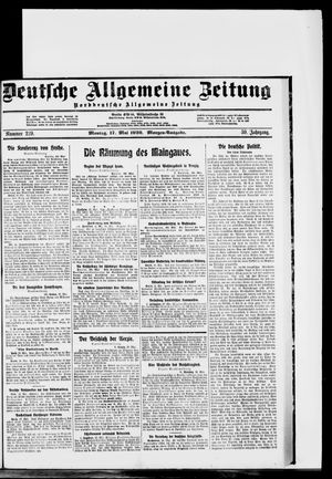 Deutsche allgemeine Zeitung on May 17, 1920