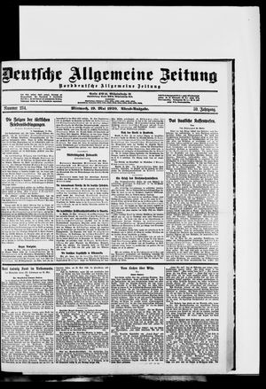 Deutsche allgemeine Zeitung vom 19.05.1920