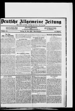 Deutsche allgemeine Zeitung vom 28.05.1920