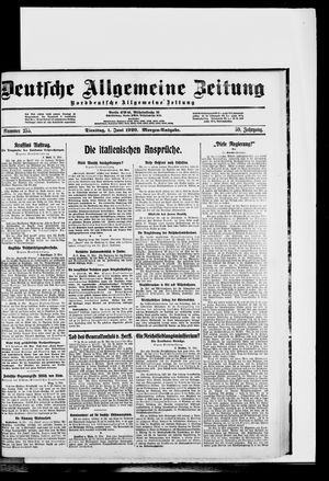 Deutsche allgemeine Zeitung vom 01.06.1920