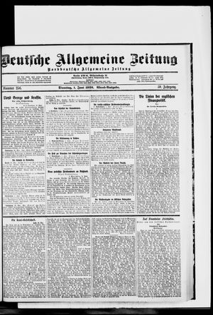 Deutsche allgemeine Zeitung vom 01.06.1920