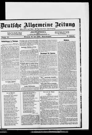 Deutsche allgemeine Zeitung vom 23.06.1920