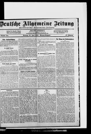 Deutsche allgemeine Zeitung vom 27.06.1920