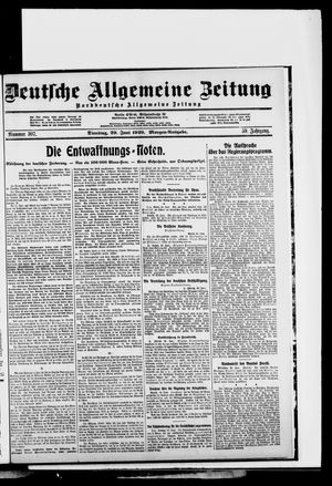Deutsche allgemeine Zeitung vom 29.06.1920