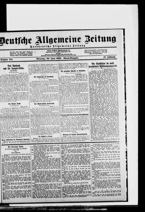 Deutsche allgemeine Zeitung vom 29.06.1920