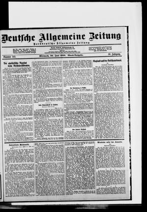 Deutsche allgemeine Zeitung vom 30.06.1920