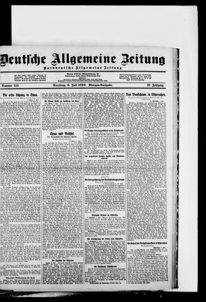 Deutsche allgemeine Zeitung on Jul 6, 1920