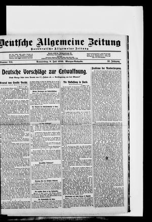 Deutsche allgemeine Zeitung on Jul 8, 1920