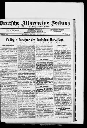 Deutsche allgemeine Zeitung vom 16.07.1920