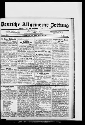 Deutsche allgemeine Zeitung vom 20.07.1920