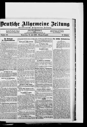 Deutsche allgemeine Zeitung on Jul 22, 1920