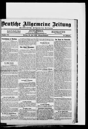 Deutsche allgemeine Zeitung vom 23.07.1920
