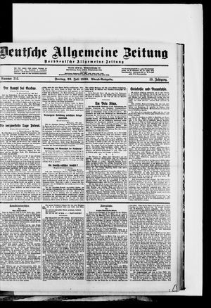 Deutsche allgemeine Zeitung on Jul 23, 1920