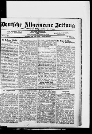 Deutsche allgemeine Zeitung vom 28.07.1920