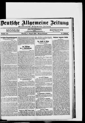 Deutsche allgemeine Zeitung vom 03.08.1920