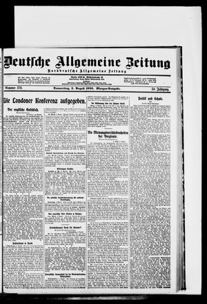 Deutsche allgemeine Zeitung vom 05.08.1920
