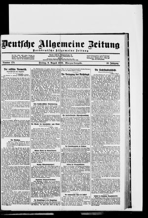 Deutsche allgemeine Zeitung vom 06.08.1920