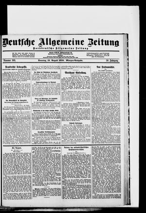 Deutsche allgemeine Zeitung vom 15.08.1920