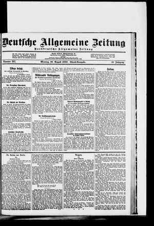Deutsche allgemeine Zeitung vom 16.08.1920