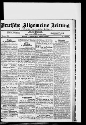 Deutsche allgemeine Zeitung on Aug 17, 1920