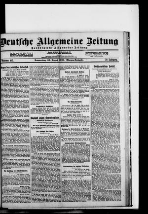Deutsche allgemeine Zeitung vom 26.08.1920