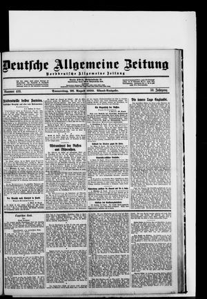 Deutsche allgemeine Zeitung vom 26.08.1920