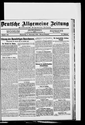 Deutsche allgemeine Zeitung vom 02.09.1920