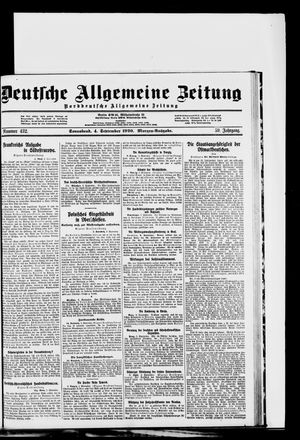 Deutsche allgemeine Zeitung vom 04.09.1920