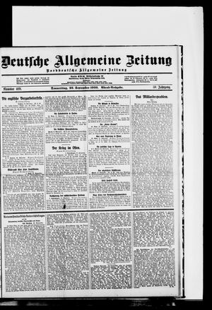 Deutsche allgemeine Zeitung vom 23.09.1920