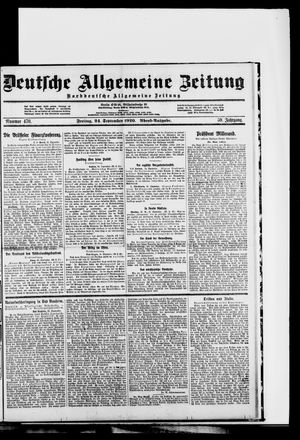 Deutsche allgemeine Zeitung vom 24.09.1920