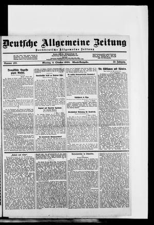 Deutsche allgemeine Zeitung vom 04.10.1920
